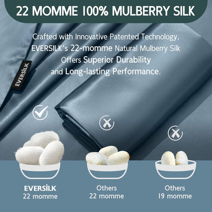 Silk Pillowcase - Haze Blue - Standard